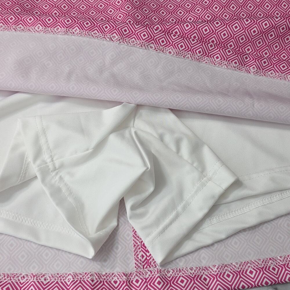 Womens Sz 16 Pink Geometric Pockets Pickleball Tennis Golf Skortv Lady Hagen - Picture 4 of 11